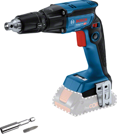 Show details for Bosch GTB 18V-45 18V Drywall Screwdriver 0-4200rpm 1/4inch Hex Holder 2.1kg Bare Unit Includes GMA-55 Magazine Attachment 06019K7005 Picture of Bosch GTB 18V-45 18V Drywall Screwdriver 0-4200rpm 1/4inch Hex Holder 2.1kg Bare Unit Includes GMA-55 Magazine Attachment 06019K7005