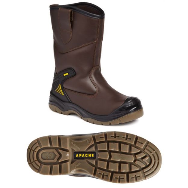 PAIR APACHE AP305 FURLINED RIGGER BOOT