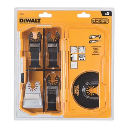 Dewalt DT20715 5pc Accessory Kit For Oscillating Multi Tool  PACSWDW-DT20715