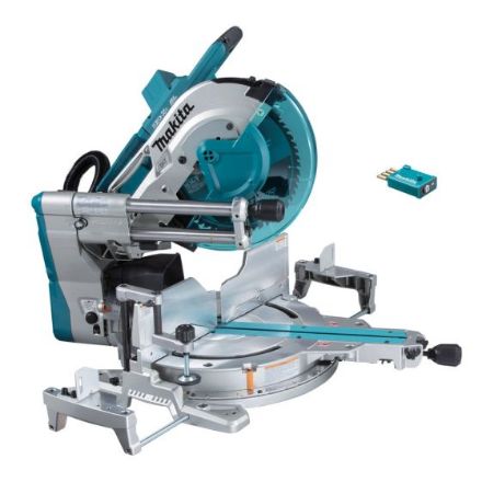 Makita DLS211ZU Twin 18v/36v Brushless 12'' 305mm Double Bevel Sliding Mitre Saw 4400rpm Cutting Capacity 382x92mm & 363x107mm Blade 305x30mm 31.3kg Bare Unit PMKSWCD-DLS211ZU