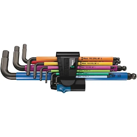 WERA 950 SPKL/9 SM N HF HEX KEY SET 1.5-10 LONG B/END MULTI 9PC EHTAKWR-05022210001