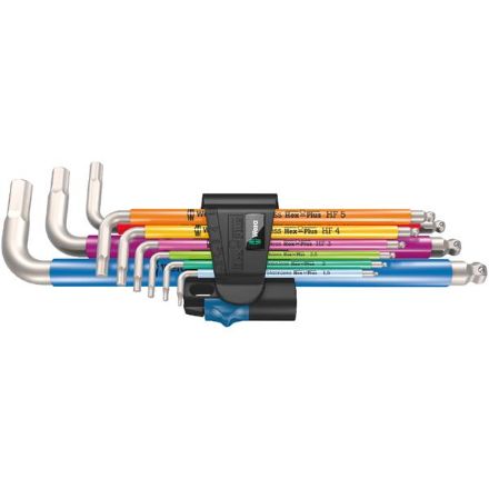 WERA 3950/9 HEX-PLUS MULTICOLOUR HF STAINLESS 1 EHTAKWR-05022699001