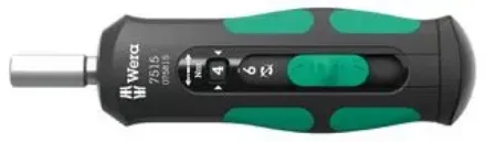 WERA 7515 KRAFTFORM SAFE TORQUE SPEED SCREWDRIVER, 2.0 - 6.0 Nm EHTPZWR-05075815001