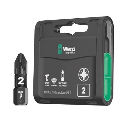 WERA Bit-Box 15 Impaktor PZ2 EHTPZWR-05057763001