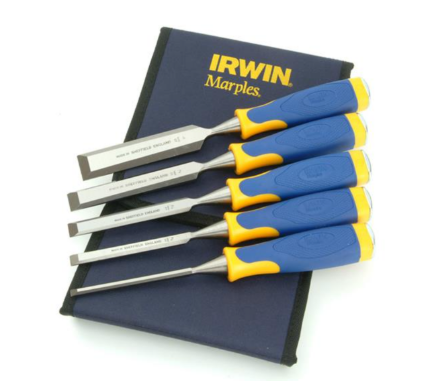 Irwin Bevel Edge Wood Chisel Set EHTCHIR-MARS500S5W