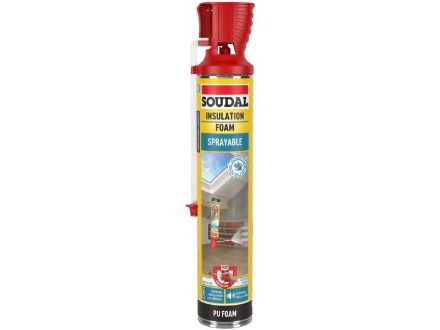 Soudal 160429 Sprayable Insulation Foam Gun Genius 700ml White EAASISD-160429