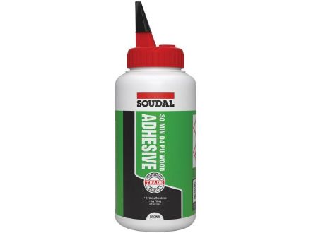Soudal 134053 30 Minute D4 PU Wood Adhesive Liquid Water Resistance D4 750gr Brown EAAGLSD-134053