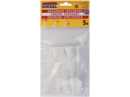 Soudal 117773 5 Pack Twisty Nozzels for Silicone Tubes EAASISD-117773