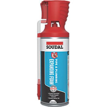 Soudal 135217 Pipe & Plumbing Expandig Foam Genius Gun Max 300ml Champagne EAASISD-135217