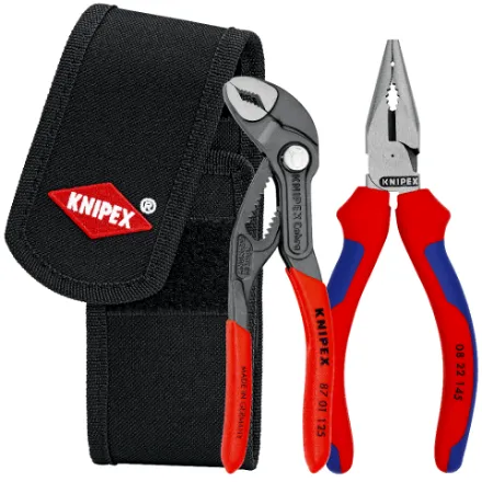 Knipex 00 20 72 V06 Mini pliers set in belt tool pouch 1 x 08 22 145, 1 x 87 01 150   EHTPLKX-002072V06