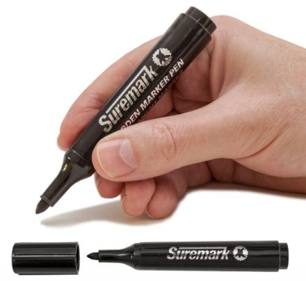 SUREMARK MAGNUM PERMANENT BLACK MARKER EAAMKSM-BLACK MG