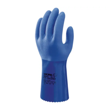 R530 BLUE PVC CHEMICAL RESISTANT GLOVES  SGLCRST-TF5-RANGE