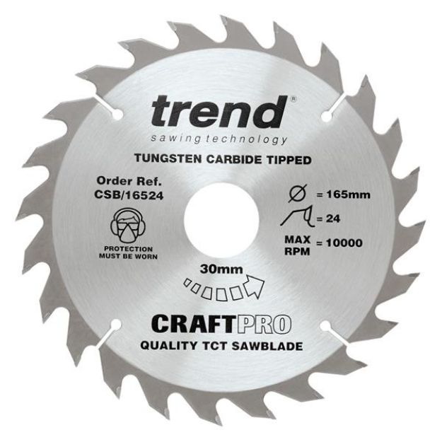 Picture of Trend CRAFT SAW BLADE 165MM X 24T X 30MM