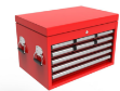 Picture of Toolbox TBT4609-X Red 9 Drawer Top Box W/ Ball Bearing Slides 660x307x435 mm  