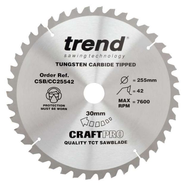 Picture of Trend CRAFT BLADE CC 255MM X 42T X 30MM