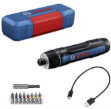 Picture of Bosch GO (Gen 3) 3.6v Cordless Screwdriver With 8pc Accessory Kit, USB-C Cable in Mini Case 06019H2201