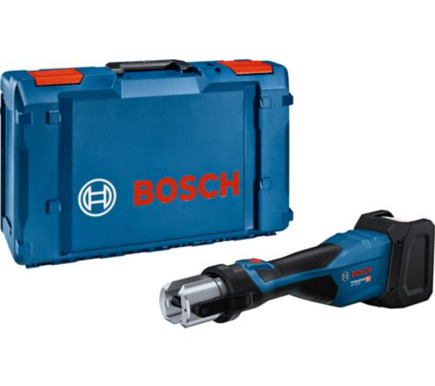 Picture of Bosch GPT 18V-32 (body only, L-BOXX) Press Tool Cordless 06019M2100 (The maximum compression range for plastic pipes is 110 mm and 54 mm for metal)