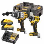 Picture of Dewalt DCK2200H2T 2pc 18V XR Premium Combo Kit Includes DCD1007 Combi Drill 180Nm & DCF860 Impact Driver 282Nm C/W 2 x Powerstack 5.0Ah Li-ion Batteries & Charger In T-stak Box
