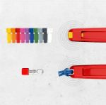 Picture of KNIPEX 00 63 06 TCR  Tethered Tool+ColorCode Clips