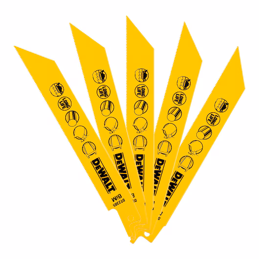 Picture of Dewalt Pkt 5 Reciprocating/Sabre Saw Blades 152mm 