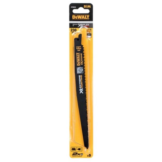 Picture of Dewalt Flexvolt Reciprocating/Sabre Saw Blades 230mm 4/6TPI Wood