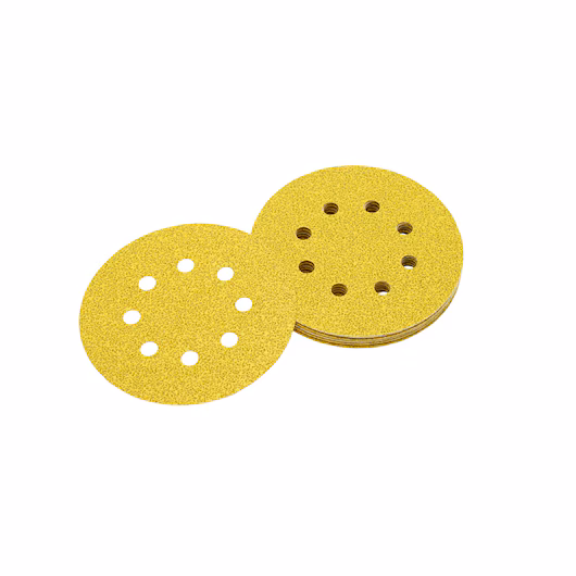 Picture of Dewalt 125mm 8 Hole Velcro Sanding Discs Pack of 10    