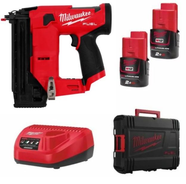 Picture of Milwaukee M12FCN18GS-202X 18g Finish Nailer 16-38mm 