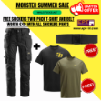 Picture of SNICKERS 6241 ALL ROUND STRETCH WORK TROUSERS + Free Snickers Twin pack t-Shirt and belt with All Snickers Pants (Please type Twin pack t-Shirt size in the order note at the checkout page.)