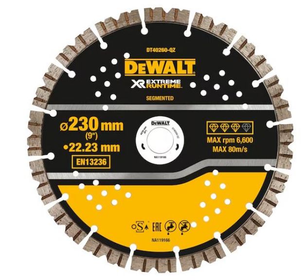 Picture of Dewalt DT40260 230mm 9'' Xtreme Runtime Diamond Blade 
