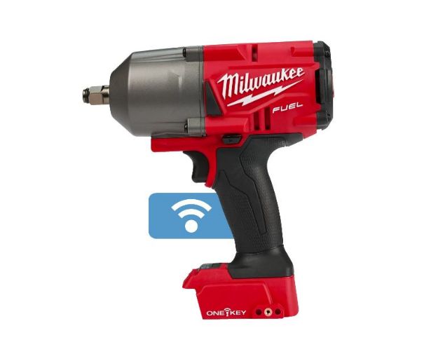 Picture of Milwaukee M18ONEFHIWF12-0 18v 1/2'' 3 Speed High Torque Impact Wrench 1356nm Max Bolt M33 3.3kg Bare Unit In Cardboard Box