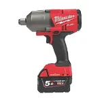 Picture of Milwaukee M18ONEFHIWF34-502X  3/4" 4 Speed High Torque Impact Wrench 1627nm Max Bolt M33 3.5kg C/W 2 x 5.0Ah Li-ion batteries & Fast Charger In Case
