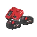 Picture of Milwaukee M18FPD3-502 M18 Gen 4 Brushless 2 Speed Combi Drill 158nm 0-2100rpm 2.2kg C/W 2 x 5.0Ah Li-ion Batteries & Charger In Box  