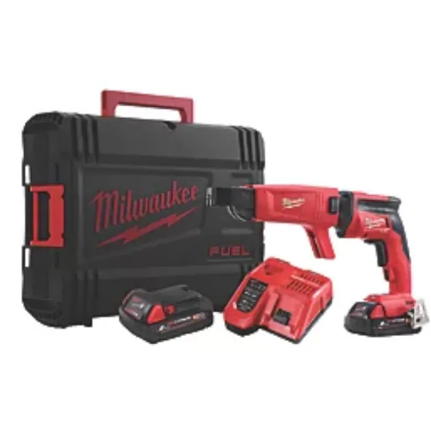 Picture of Milwaukee M18 FSGC-202X - M18 FUEL SCREW GUN WITH A COLLATED ATTACHMENT C/W 2 x 2.0Ah Li-ion Batteries & Charger in Box