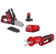 Picture of Milwaukee M12BLPRS-202+M12FHS-0 2pc Combo Kit Includes M12BLPRS  Pruning Shears & M12FHS Pruning Saw C/W 2 x 2.0Ah Batteries & Charger