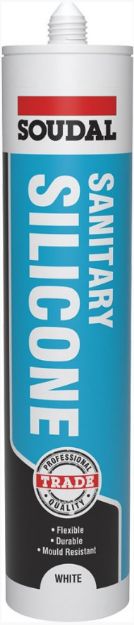 Picture of Soudal Sanitary Silicone Acetoxy White 290ml