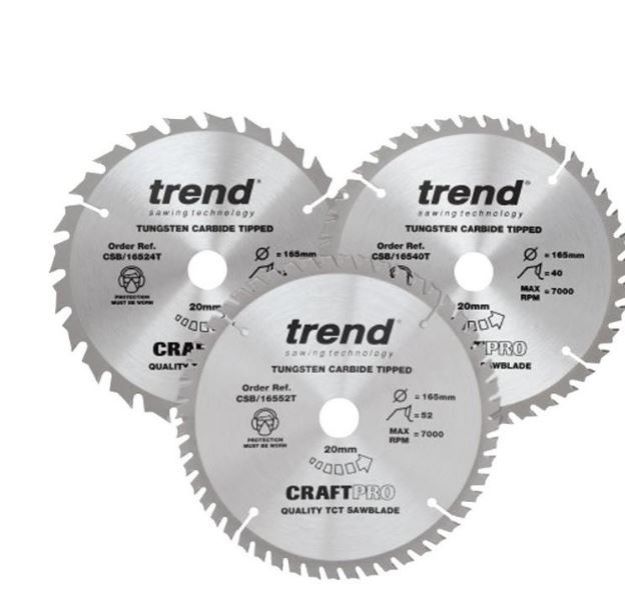 Picture of Trend CSB-165-3PK-B Craft Saw Blade 3pc Set