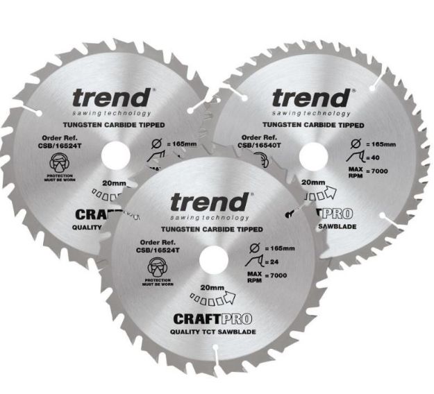 Picture of Trend CSB-165-3PK-C Craft Saw Blade 3pc Set 
