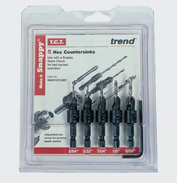 Picture of Trend Snappy 5 piece TCT Countersink Set