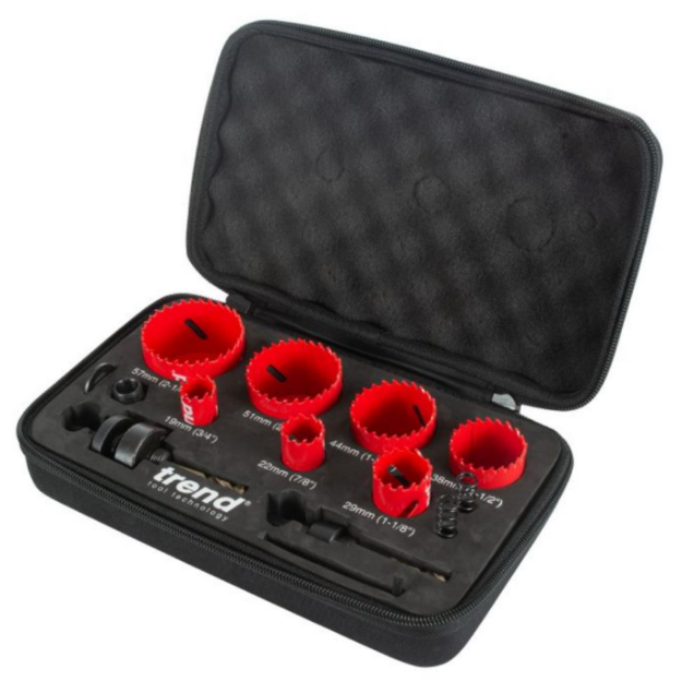 Picture of Trend HS/SET/7 7 PIECE PLUMBERS HOLESAW SET