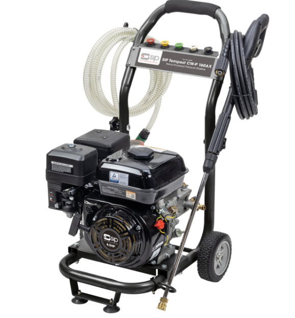 Picture of SIP TEMPEST CW-P 160AX Petrol Pressure Washer 2349psi (162bar) high pressure water jet and 402ltr/hr flow rate 08984