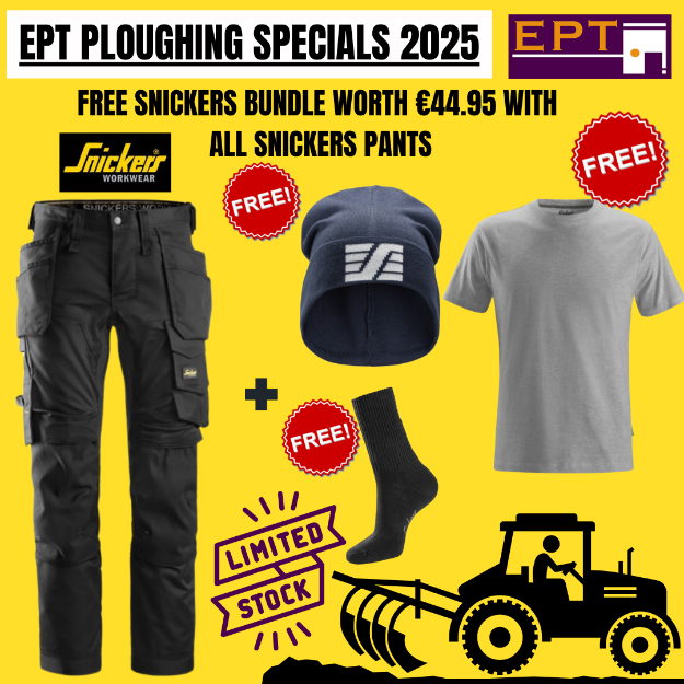 Picture of SNICKERS 6241 ALL ROUND STRETCH WORK TROUSERS +  Get a FREE Snickers bundle worth €44.95 with all Snickers pants! (Please type T-Shirt size in the order note at the checkout page.) (Ploughing Special Offer Price)