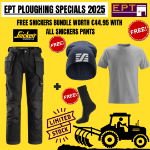 Picture of SNICKERS 3214 Canvas Trousers + Get a FREE Snickers bundle worth €44.95 with all Snickers pants! (Please type T-Shirt size in the order note at the checkout page.) (Ploughing Special Offer Price)