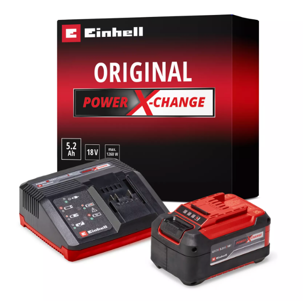 Picture of Einhell 4512114 18V 5,2Ah Plus PXC Starter Kit PXC 18V 5.2Ah Plus Battery and Charger Kit