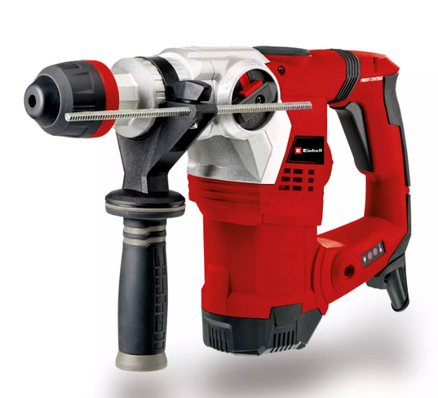 Picture of Einhell TE-RH 32 4F 220v 1250w 32mm 4 Mode SDS Plus Combination Drill 0-850rpm 0-4100bpm 5.0 Joules 5.7kg In Case C/W 3x SDS Bits & 2x Chisel Bits