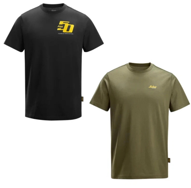 Picture of SNICKERS SSC2025 TWIN PACK LOGO T-SHIRTS 1 GREEN & 1 BLACK