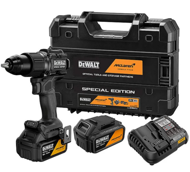 Picture of Dewalt McLaren DCD86MP2T 18v combi drill with 2 x 5ah battery