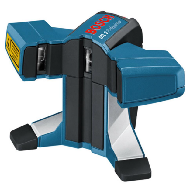 Picture of BOSCH GTL3 TILE LASER LEVEL 20Mtr RANGE  +/-0.4mm/m 12Hrs IN 3 LASER MODE 4x AA 156x102x98mm