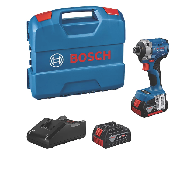 Picture of Bosch GDR18V-215P2 18v Brushless Impact Driver 215nm 3300rpm 1kg C/W 2 x 5.0Ah Batteries & Charger In Carry Case 06019N2072(Annual Summer Sale Special Offer Price)