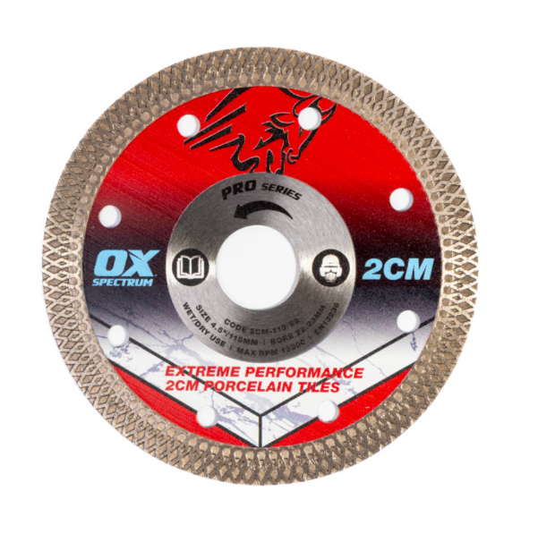 Picture of OX Pro 2CM Porcelain Cutting Blade - 115/22.23mm