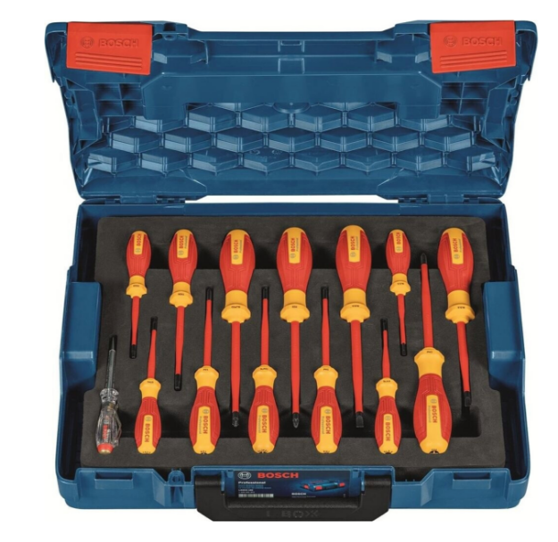 Picture of Bosch Professional Accessories 1600A02NF9 Screwdriver Set VDE 14pce in L-boxx